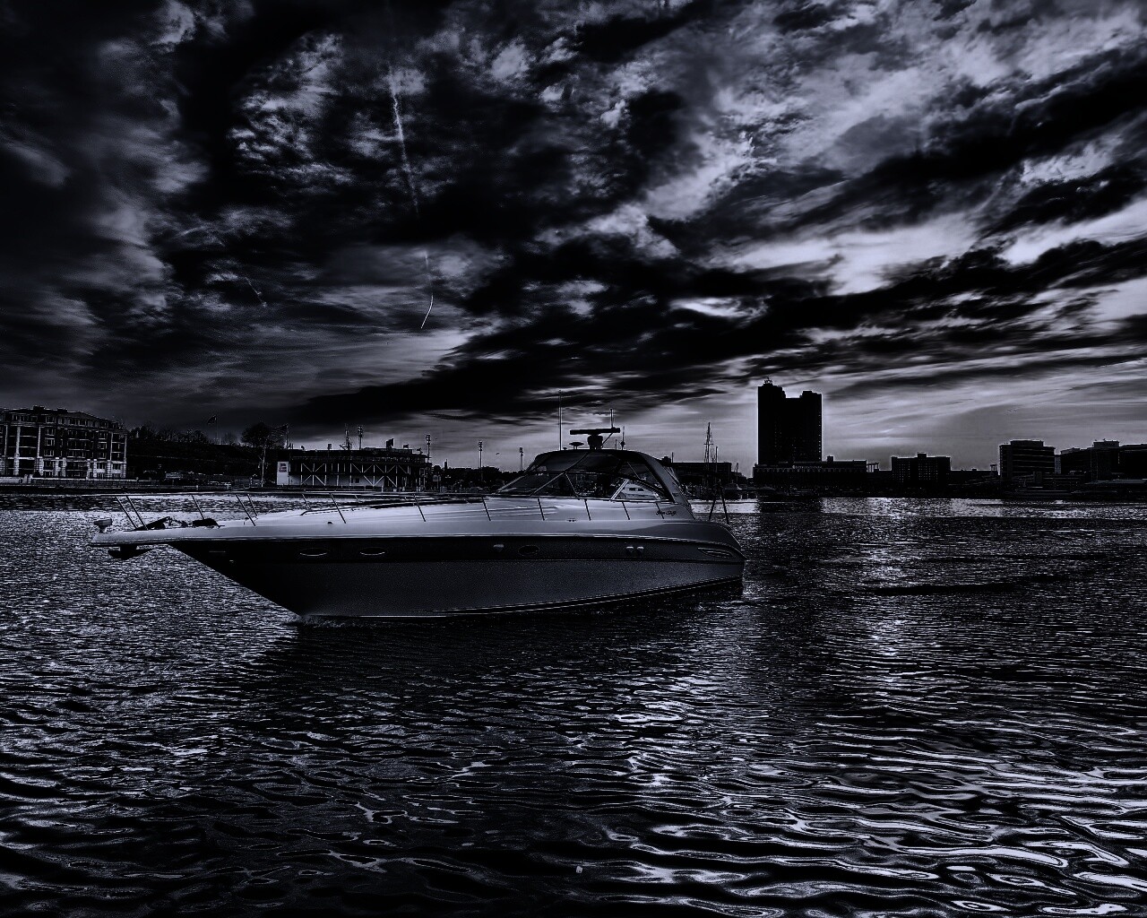 Яхта HDR обои