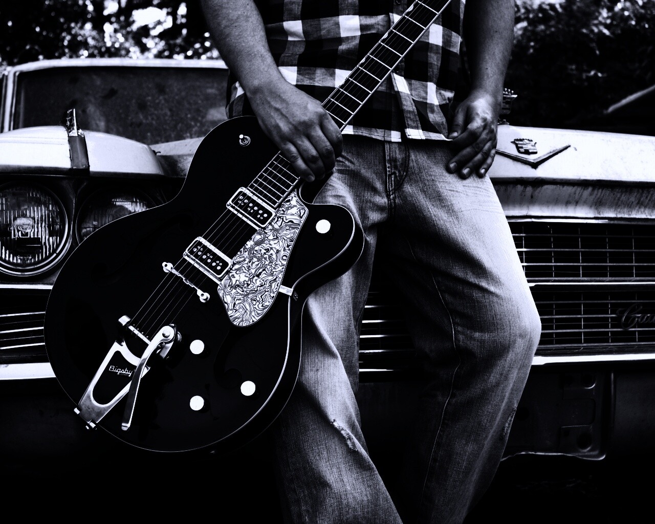 Gretsch и Cadillac обои