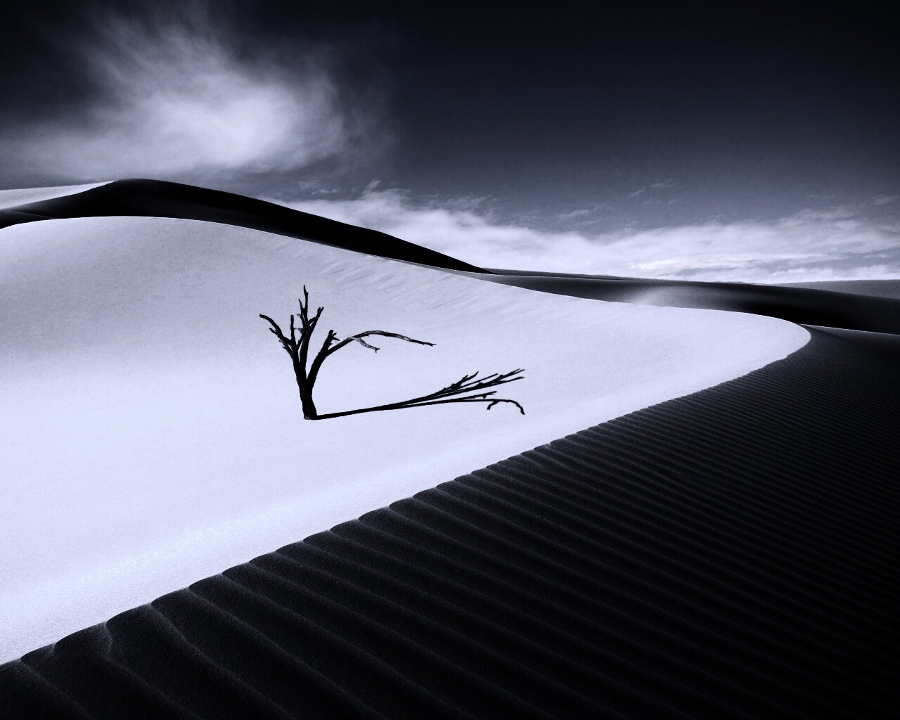 Дюны белого песка обои