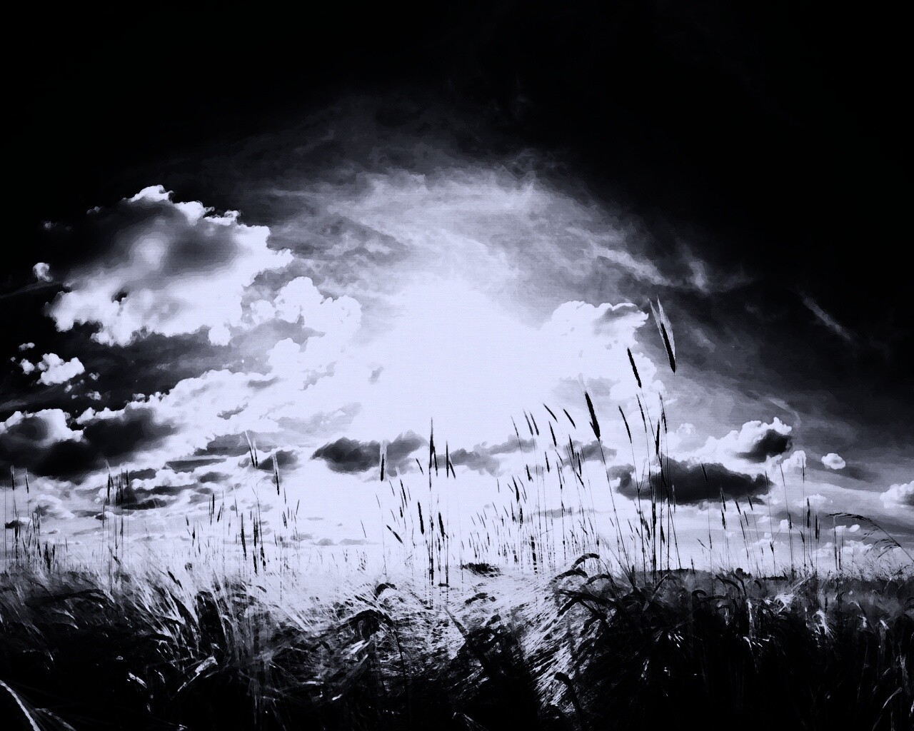 Сюрреалистичная трава обои