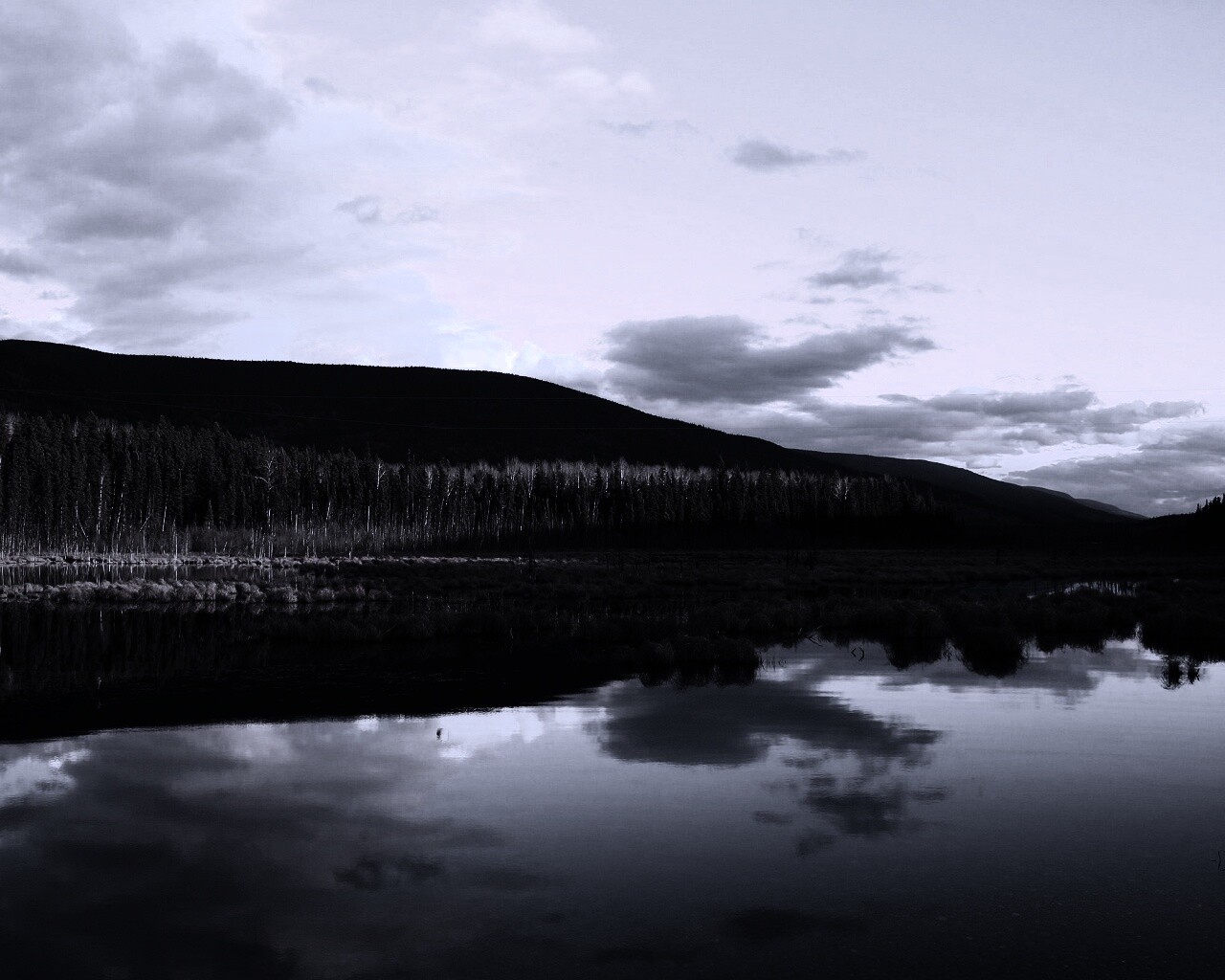 Осеннее озеро обои