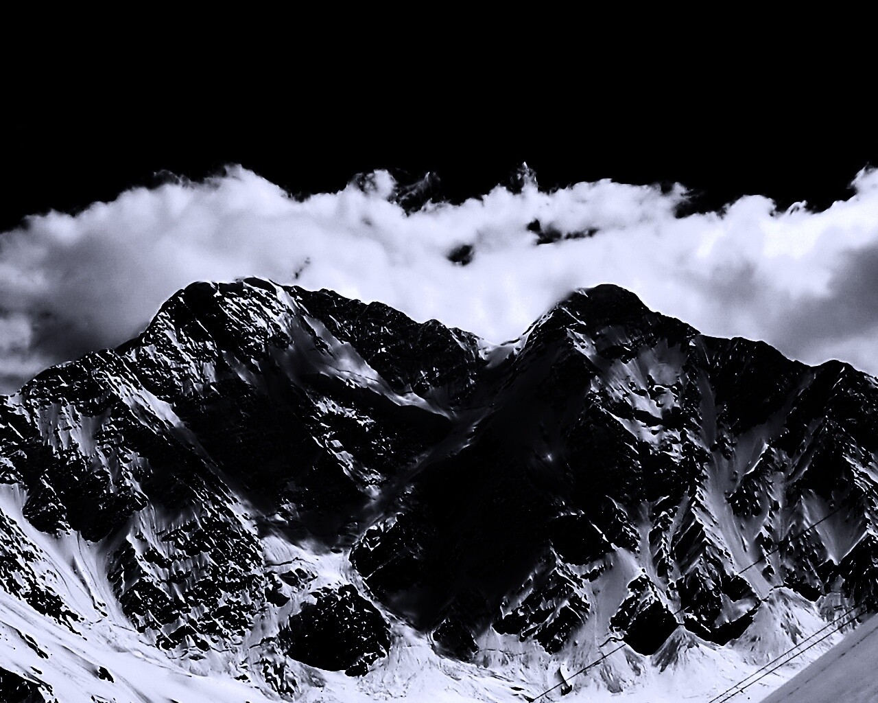 Снежные горы обои