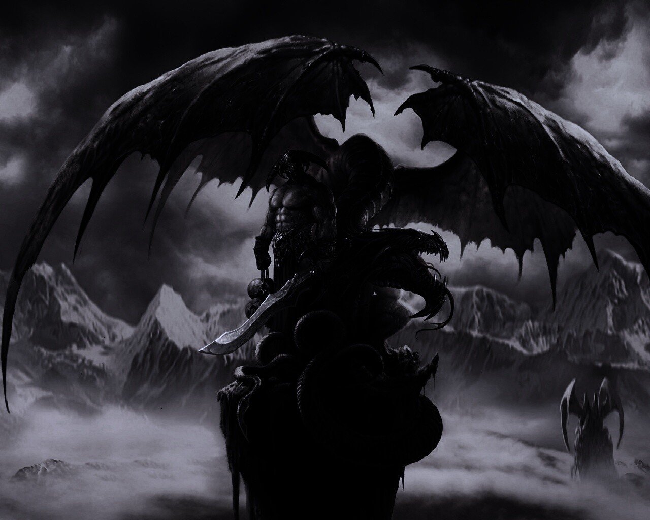 Варвар и дракон обои