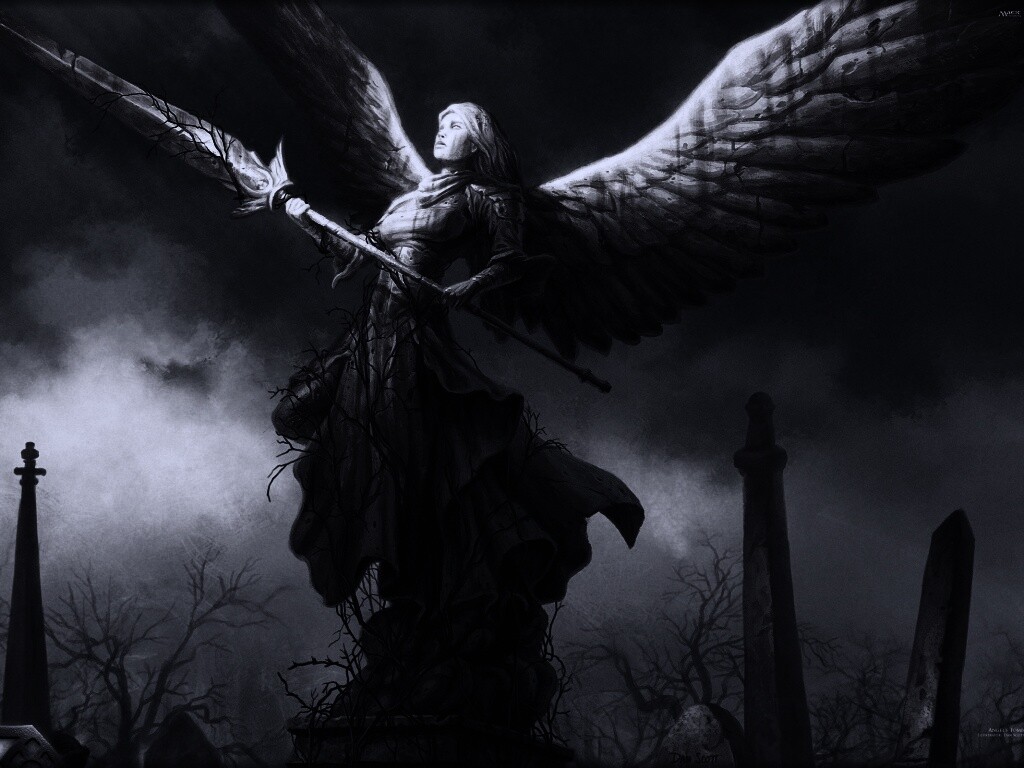 Ангел с мечом обои
