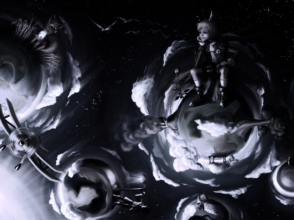 Арт на сказку Маленький Принц обои