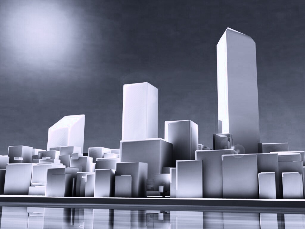 Картонный город обои