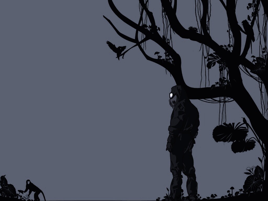 Человек в защитном костюме обои