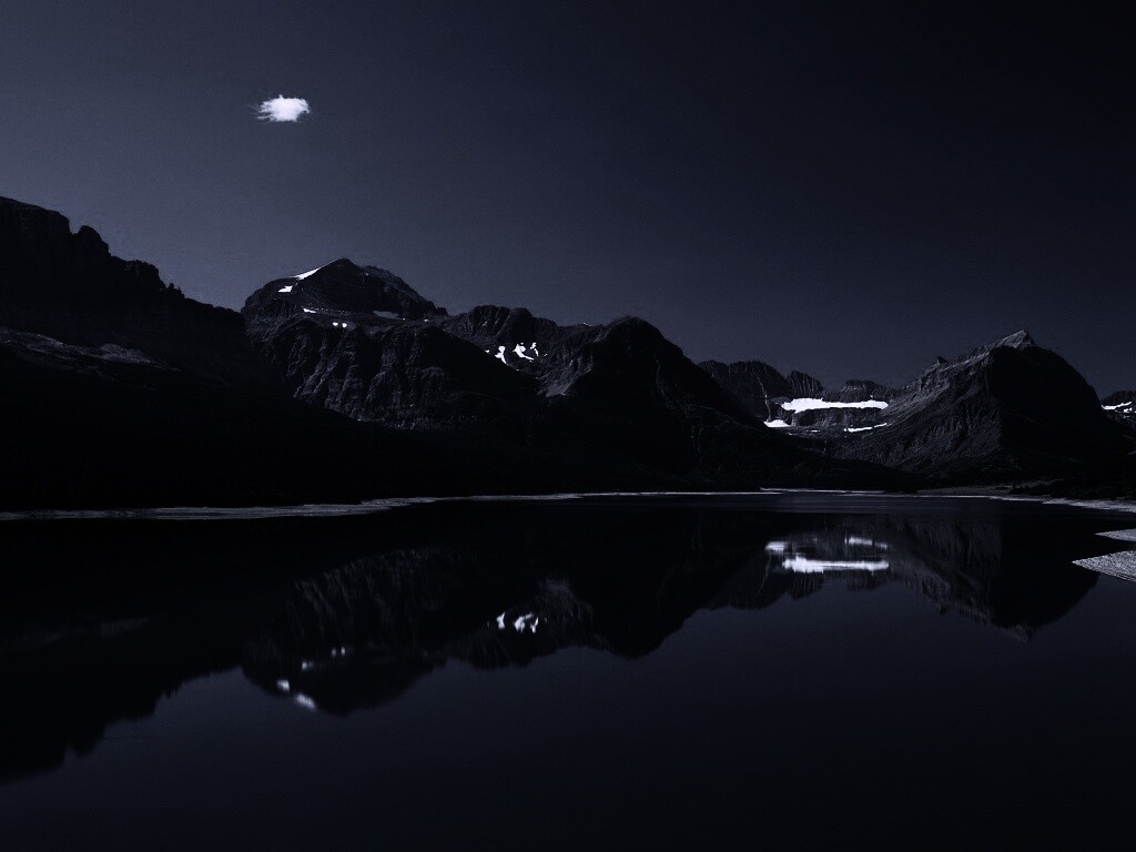 Синее горное озеро обои