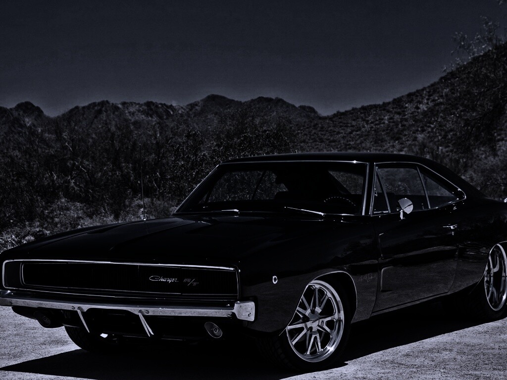 Черный Додж обои