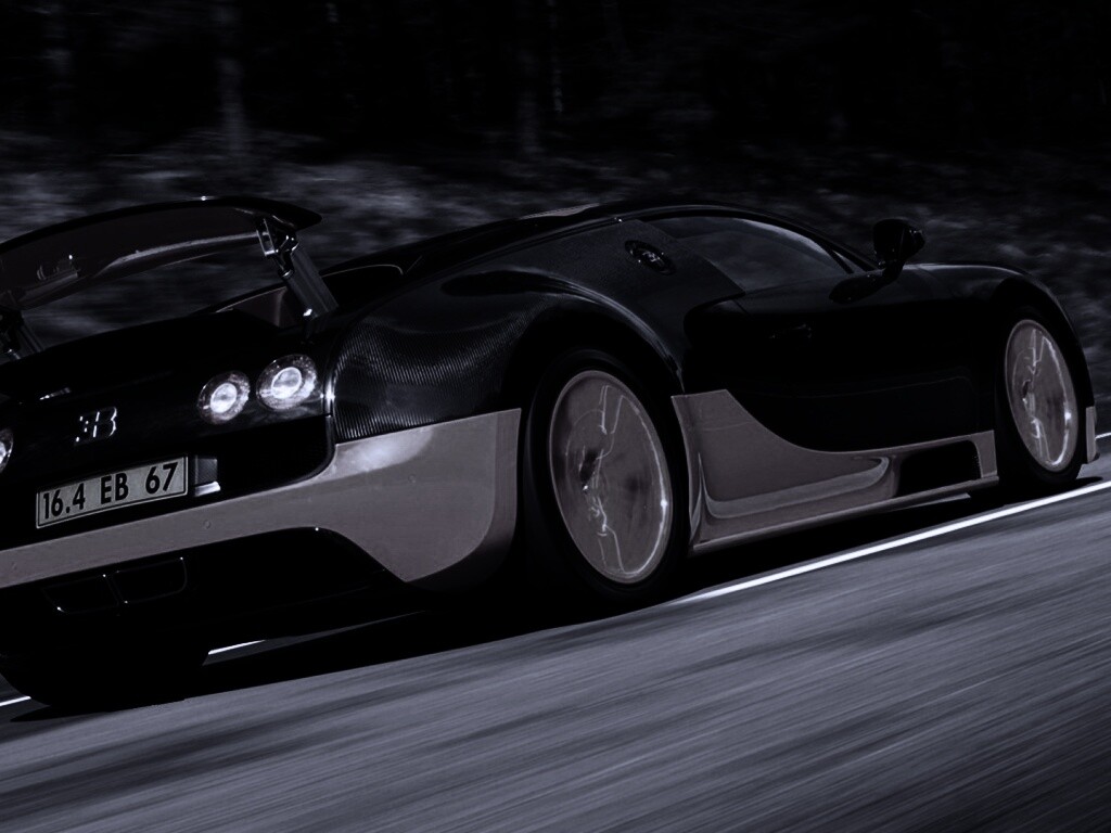 Оранжево-черный Бугатти обои