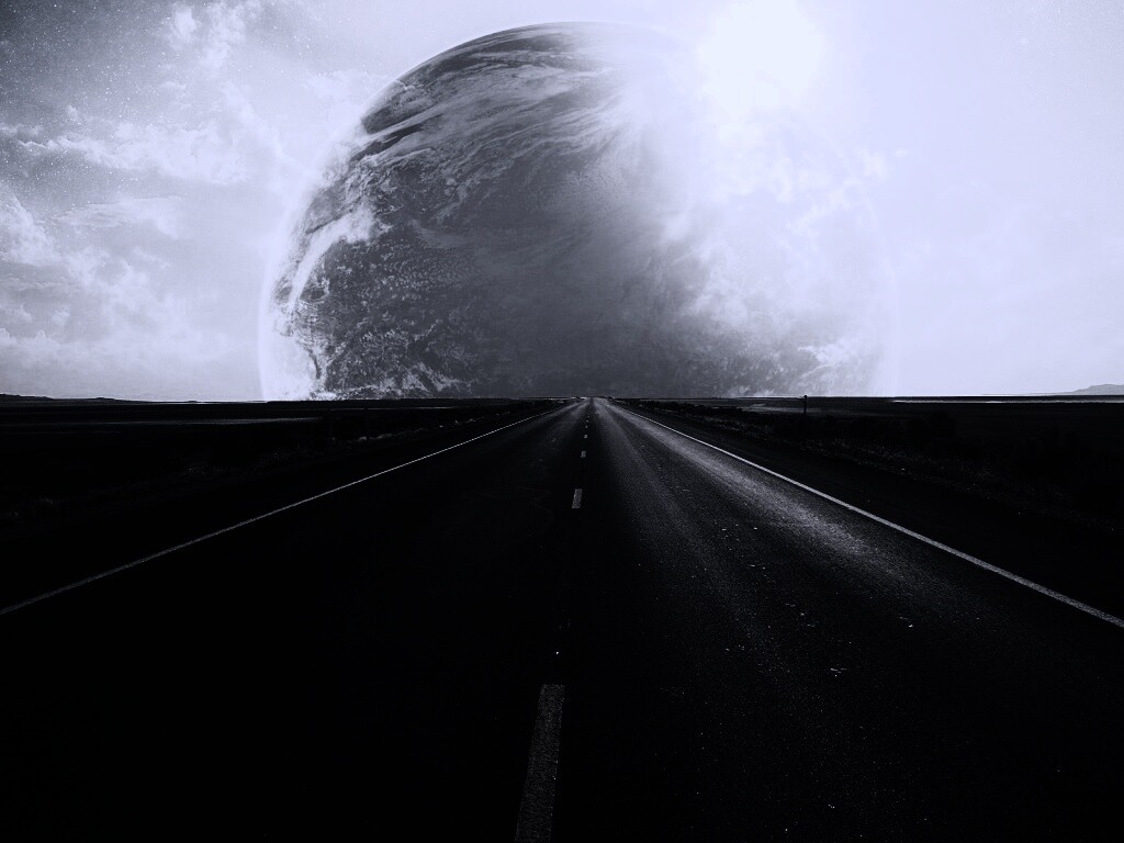 Дорога в луну обои