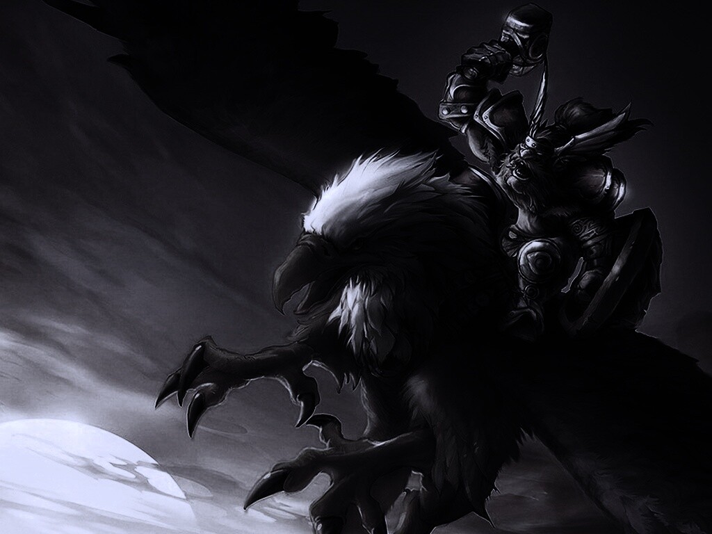 Грифоний всадник обои