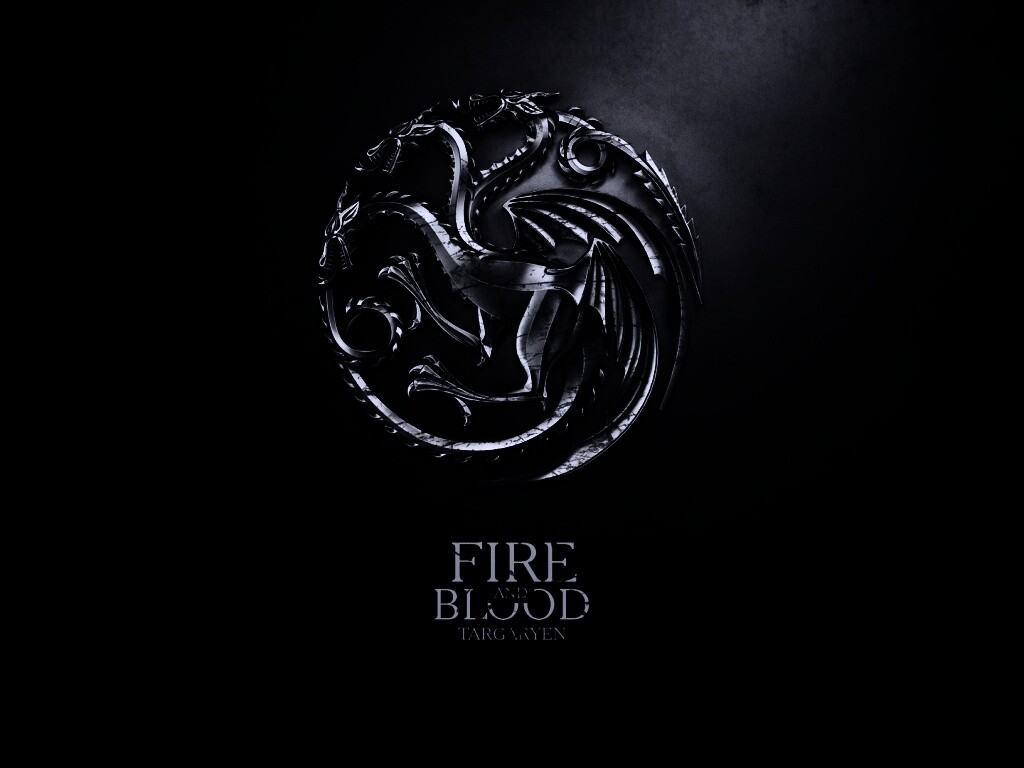 Металлический герб дома Таргариен обои