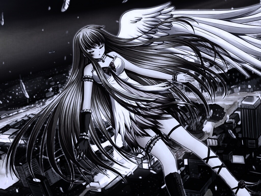 Неопознанная девушка из аниме обои