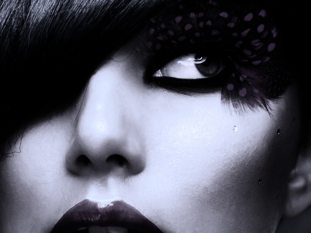 Макияж крупным планом обои