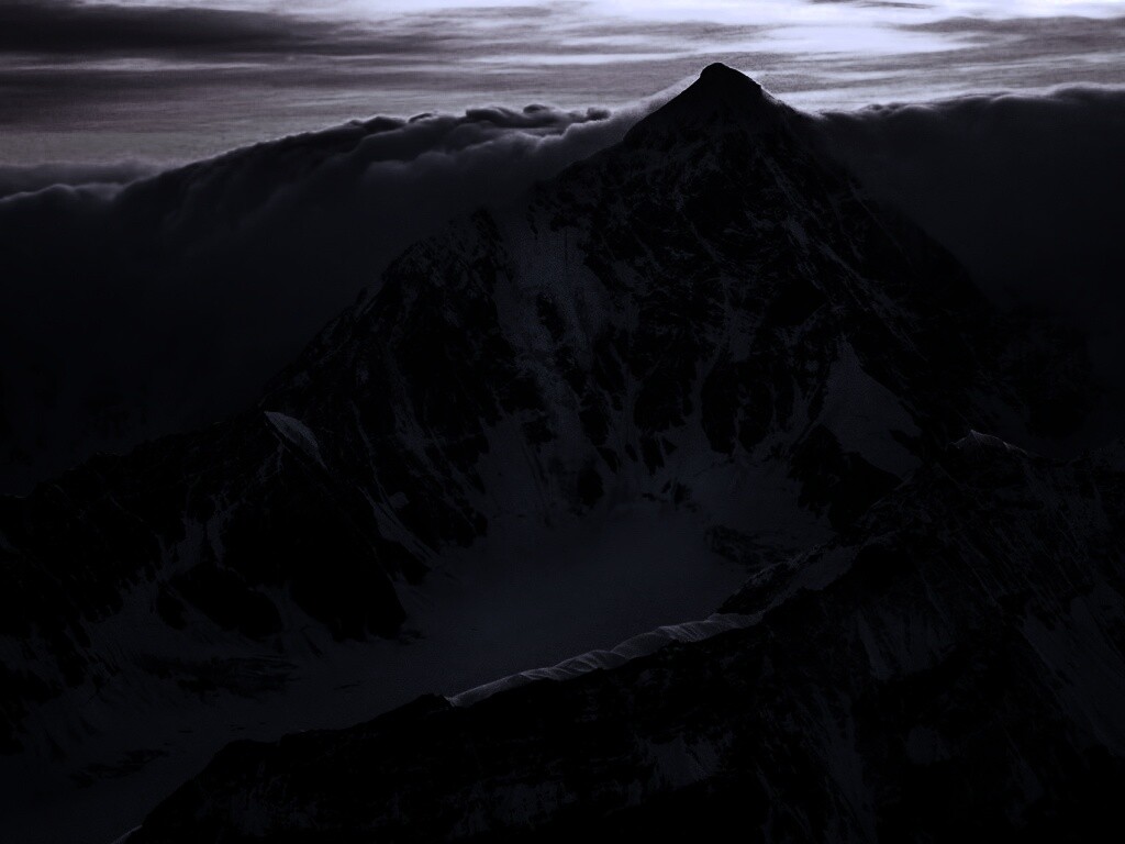 Гора на закате обои