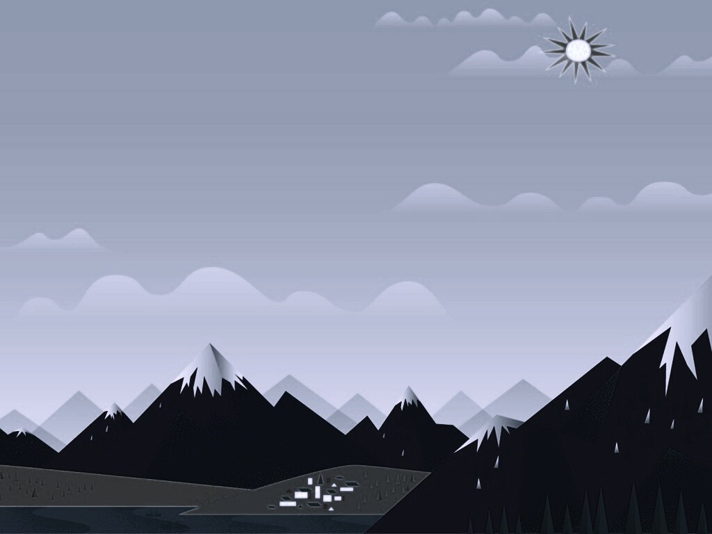 Векторный пейзаж обои