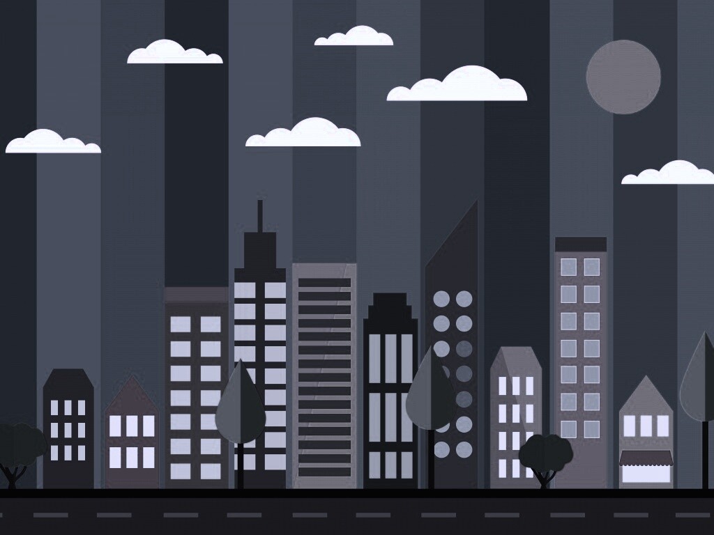 Векторный рисунок города обои