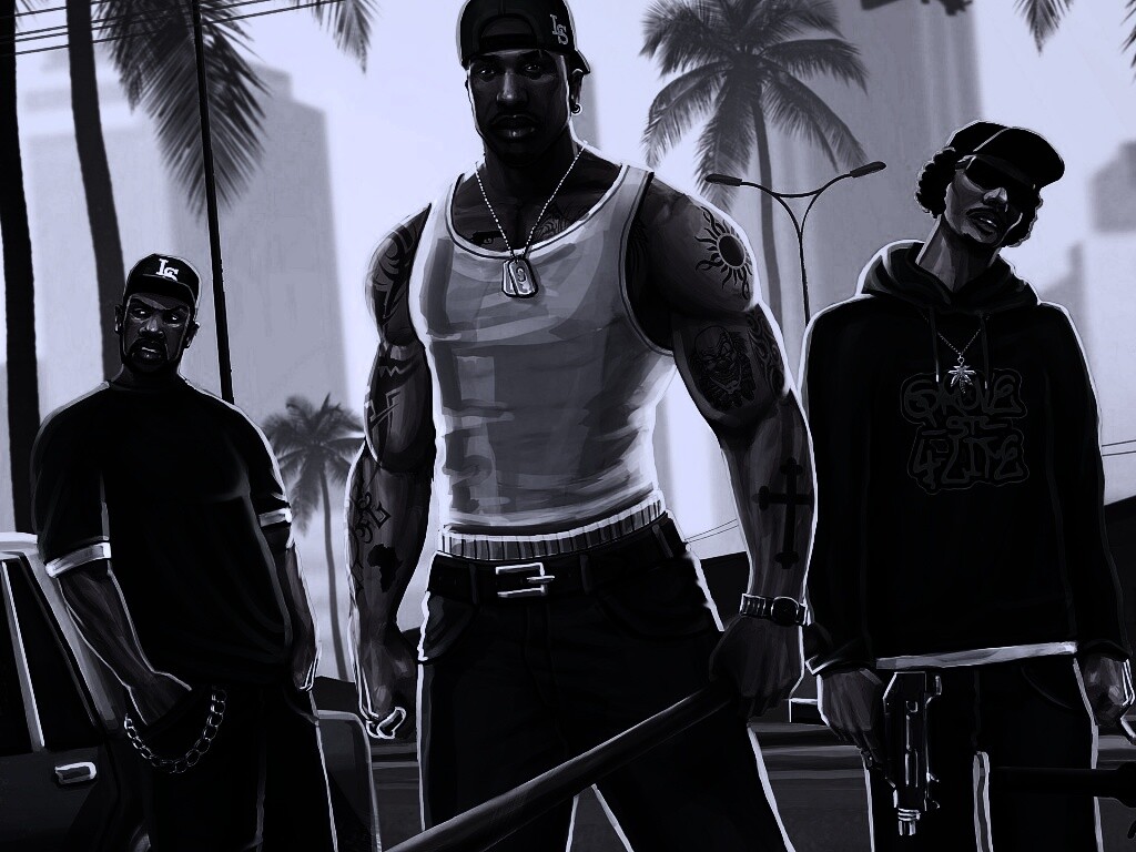 Герои с Грув стрит обои