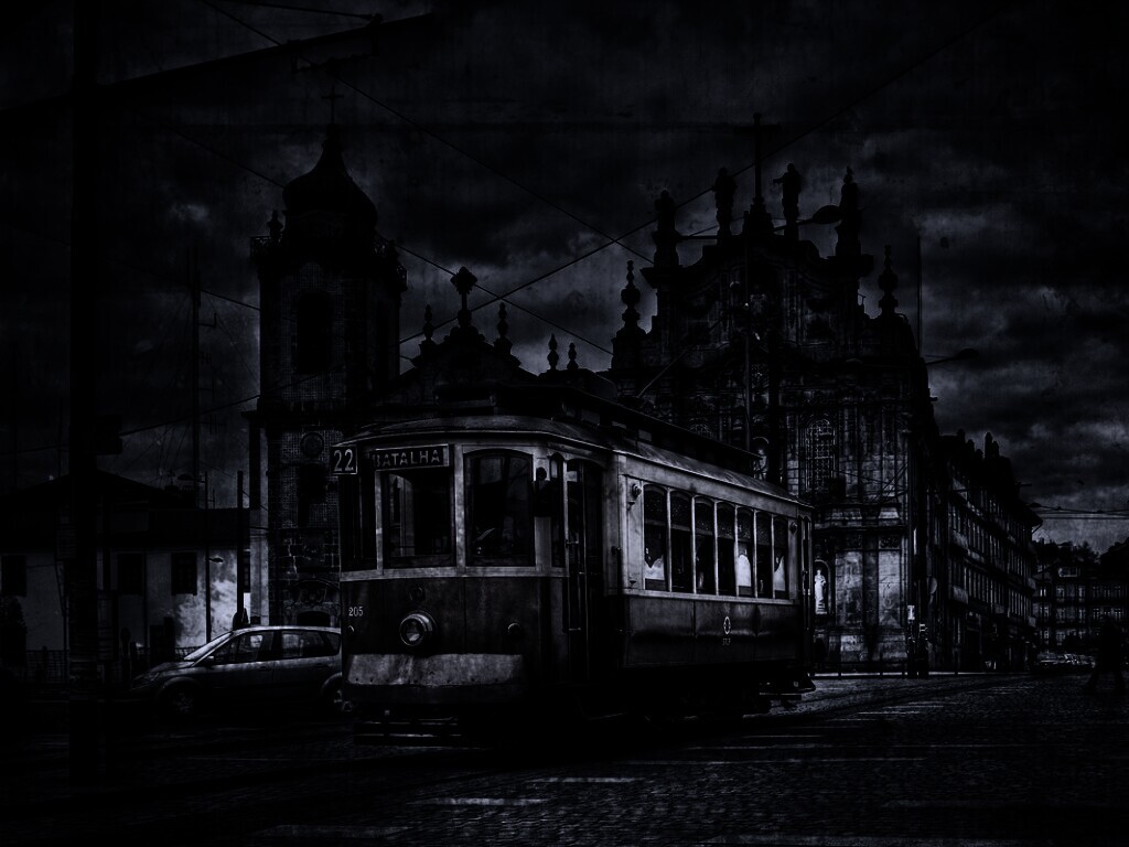 Старинный трамвай обои