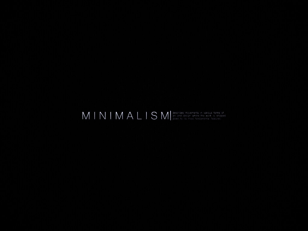 Минимализм обои
