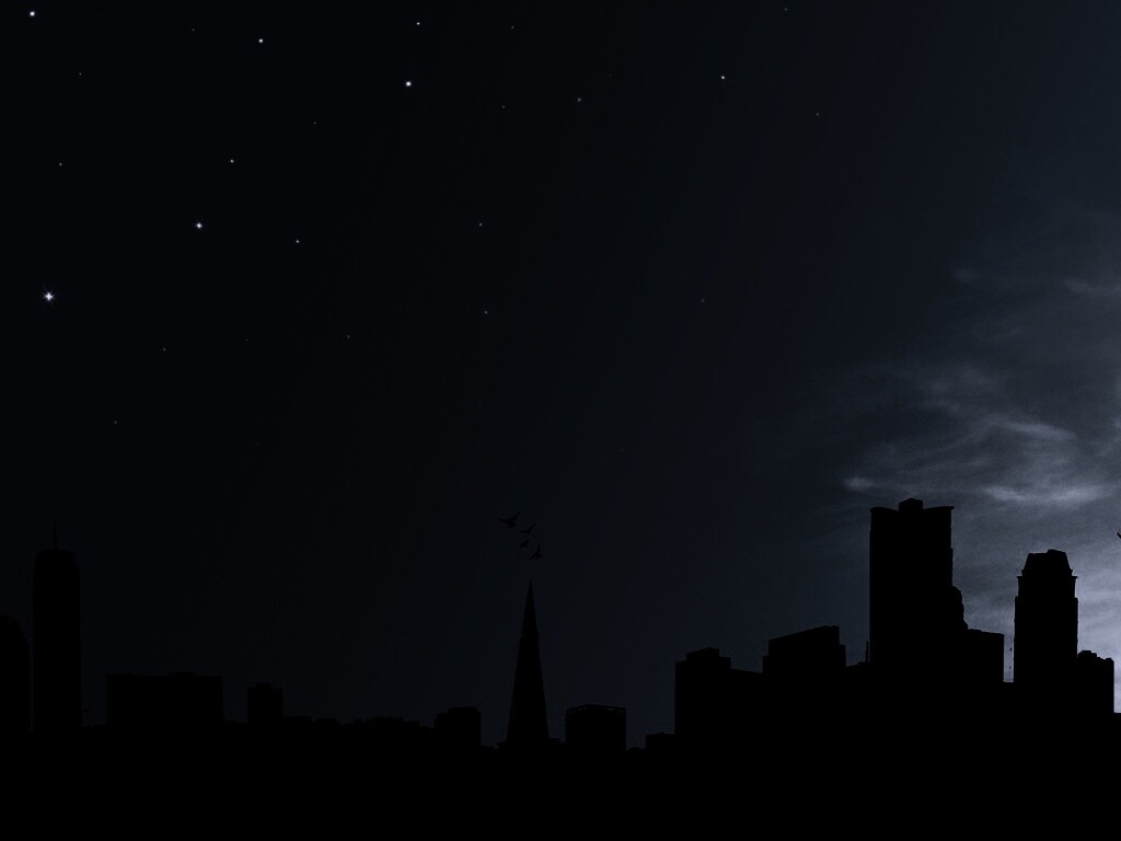 Ночной город обои