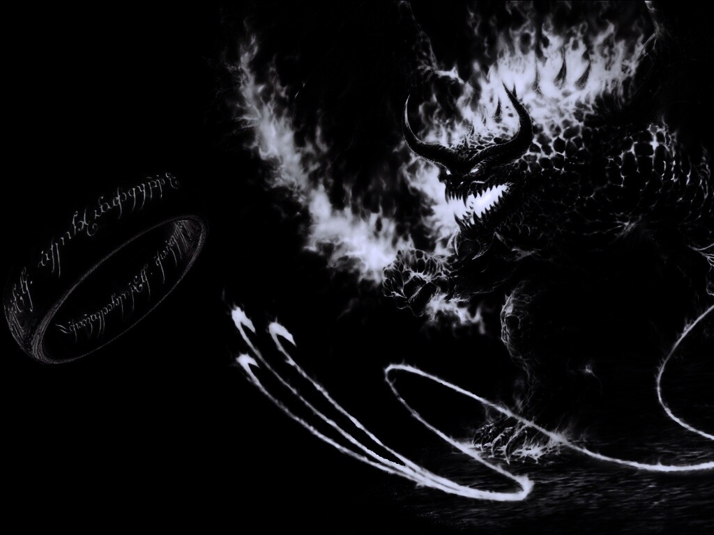 Балрог и Кольцо Всевластия обои