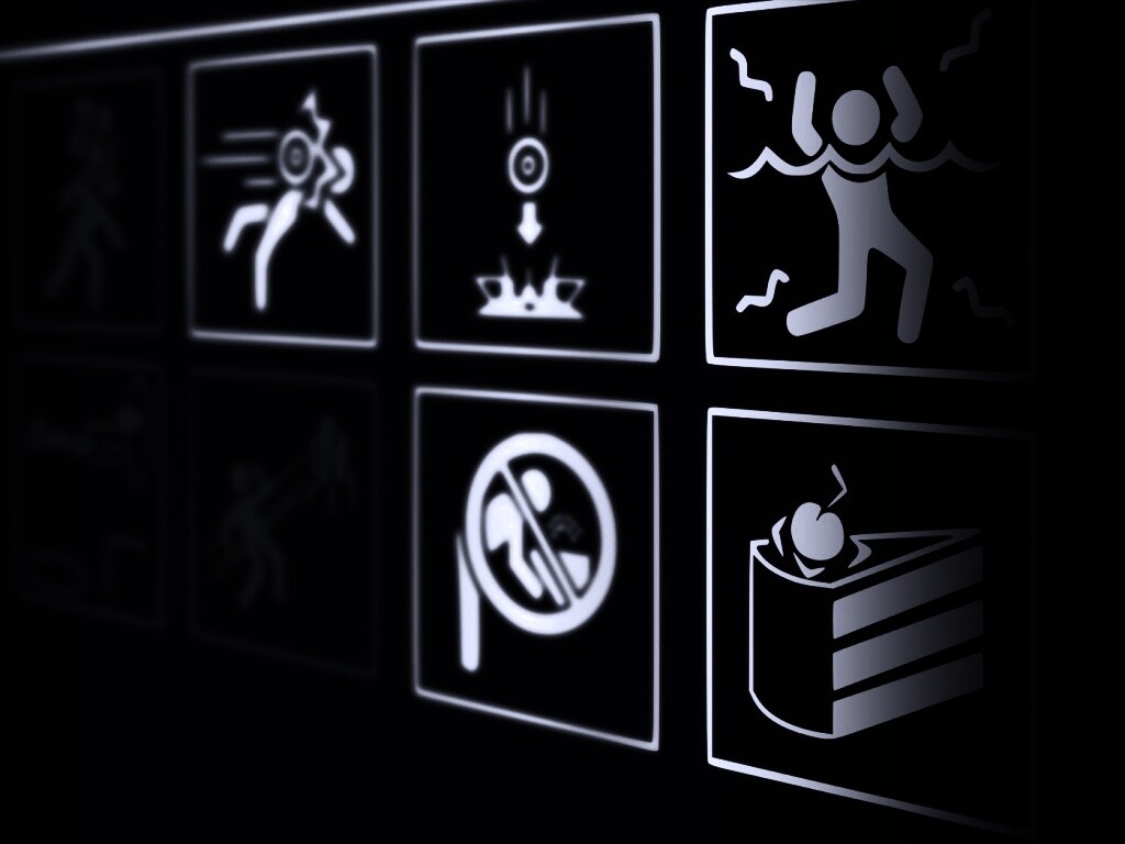 предупреждения Portal обои