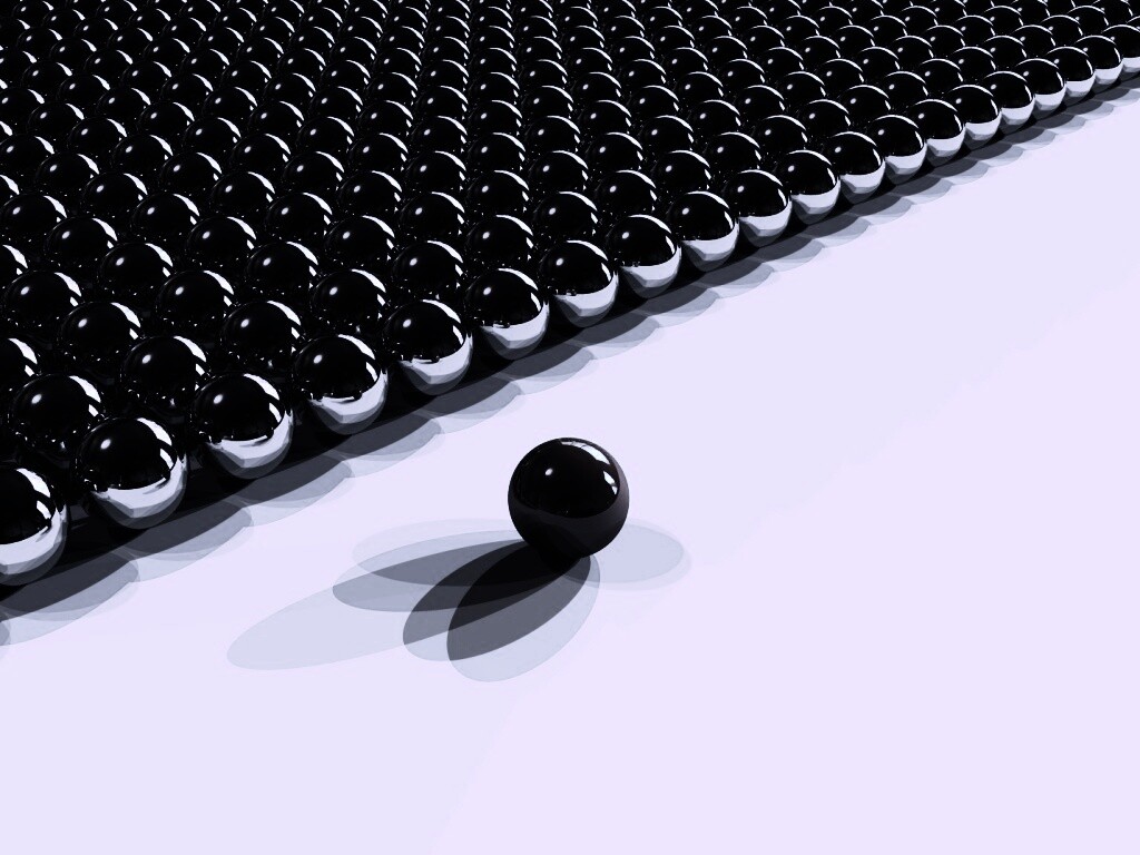 Металлические шарики обои