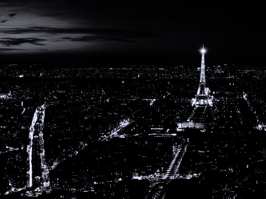 Ночной париж обои