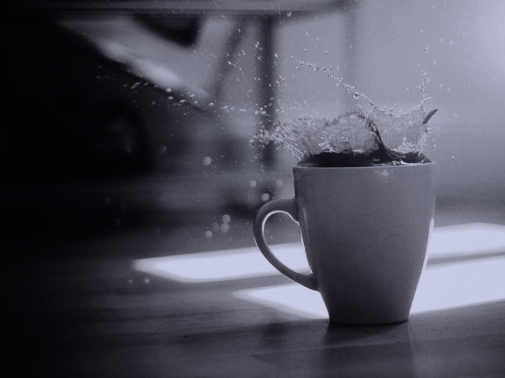 Кофейный всплеск обои