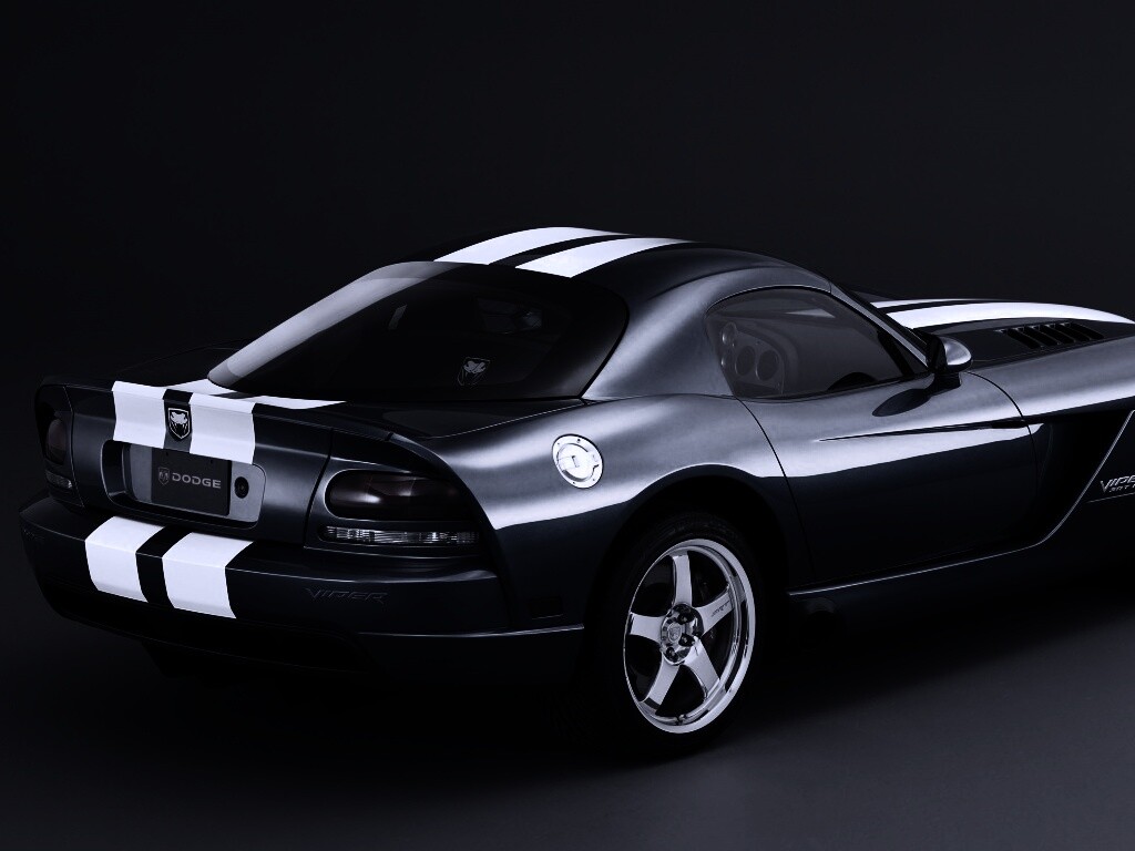 Синий Dodge Viper обои