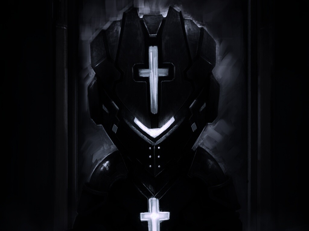 Рыцарь в стиле Dead Space обои