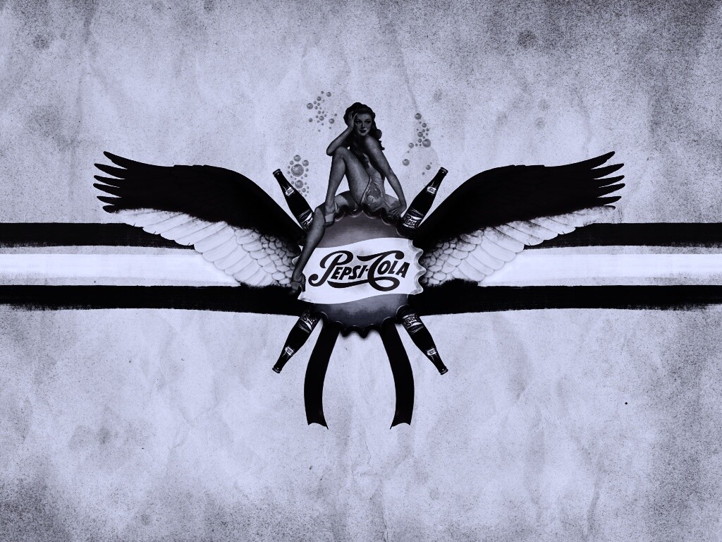 Пепси-Кола в стиле ретро обои