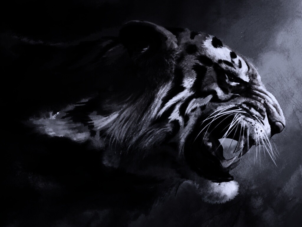 Картина с тигром обои