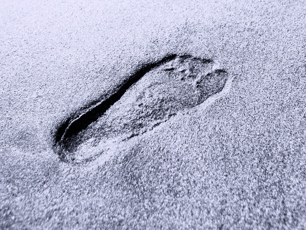 Отпечаток ноги обои