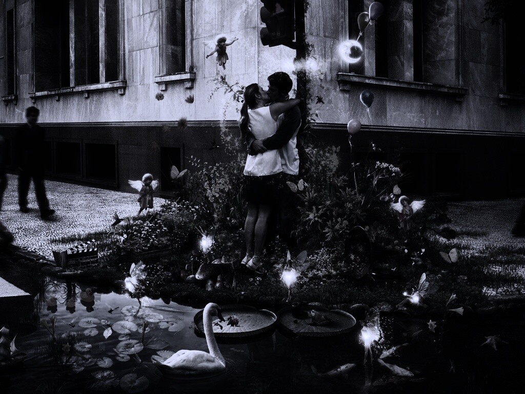 Волшебный поцелуй обои