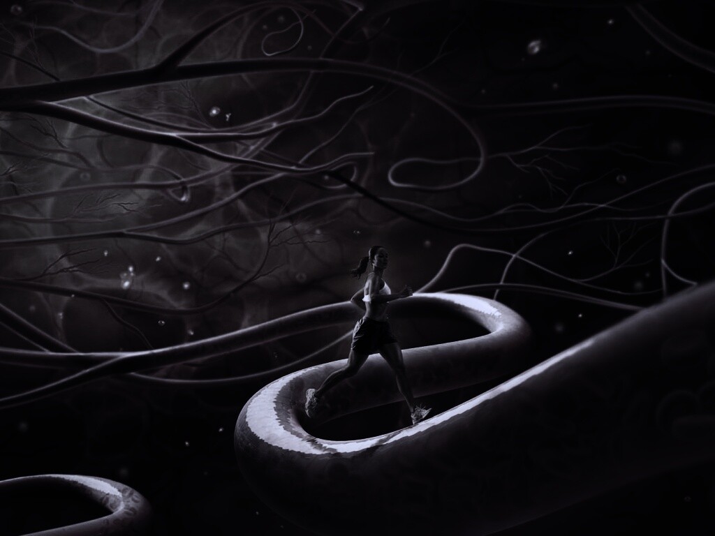 Бег крови обои