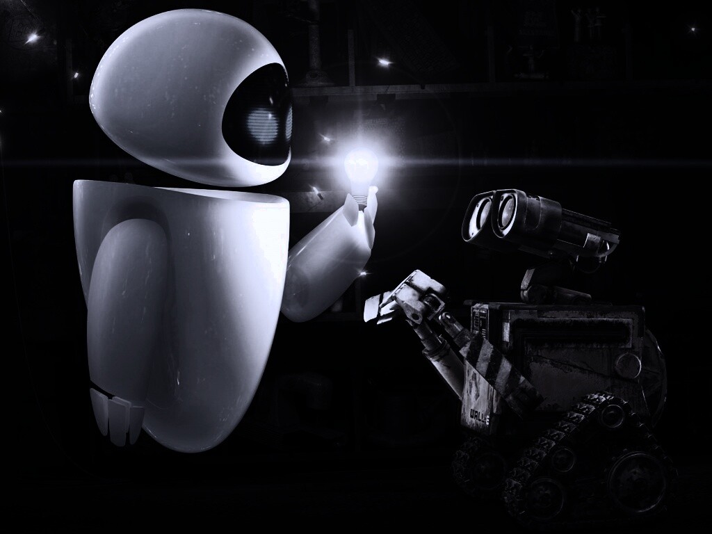 WALL-E и Ева обои