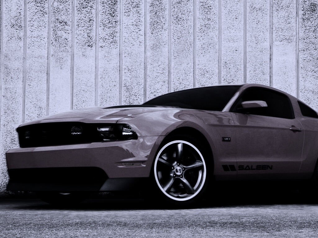 Красный Мустанг GT обои