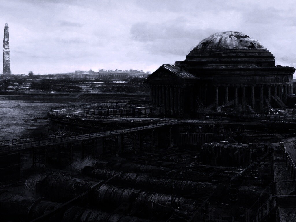 Водоочиститель в мемориале Джеферсона из Fallout 3 обои