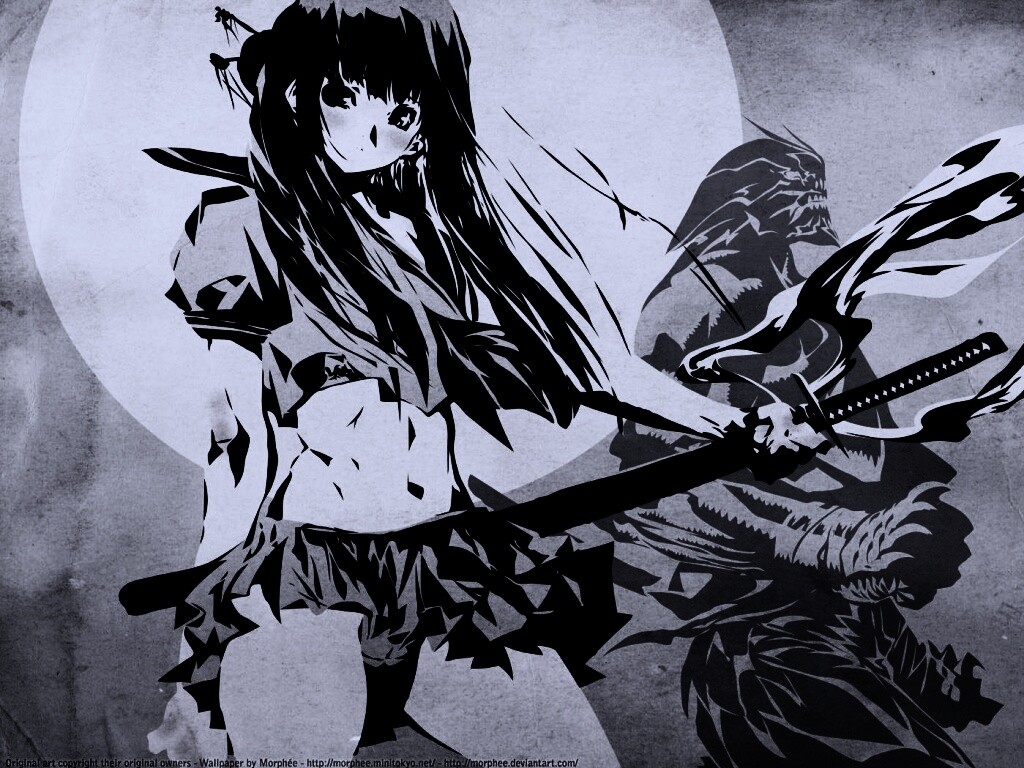 Девушка с мечом обои