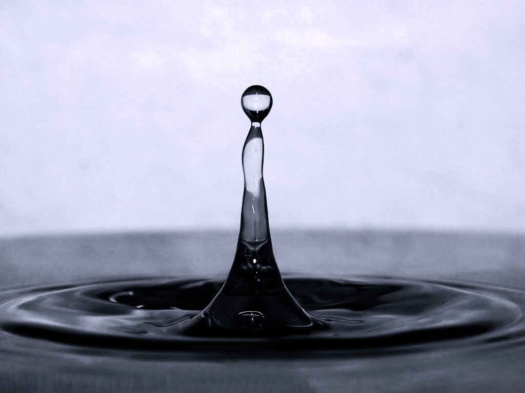 Падение капли обои