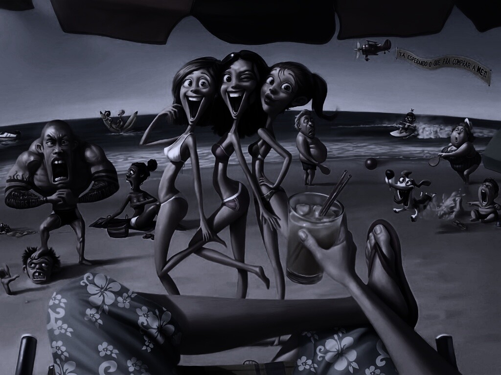 На пляжу ляжу) обои