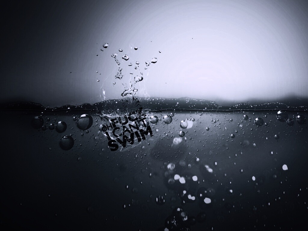 Oh fuck i cant swim обои