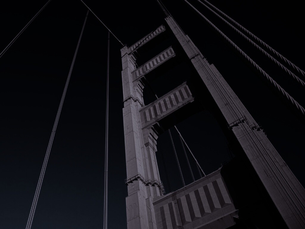 Опора моста Золотые Ворота обои