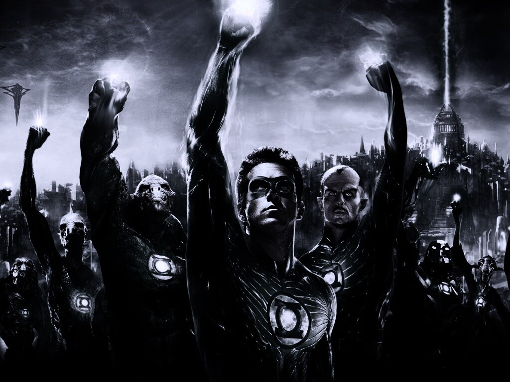 Зеленый фонарь обои