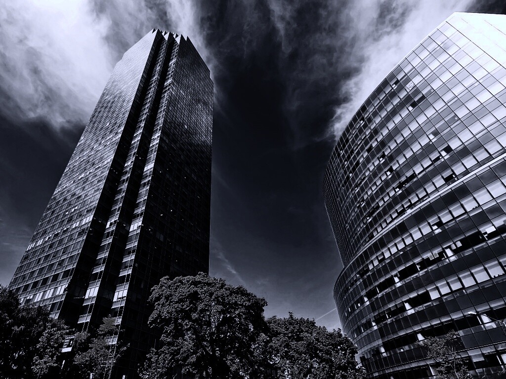 Осязательный Нью-Йорк с большими домами обои