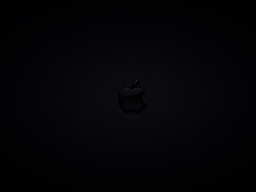 Логотип apple в стекле обои