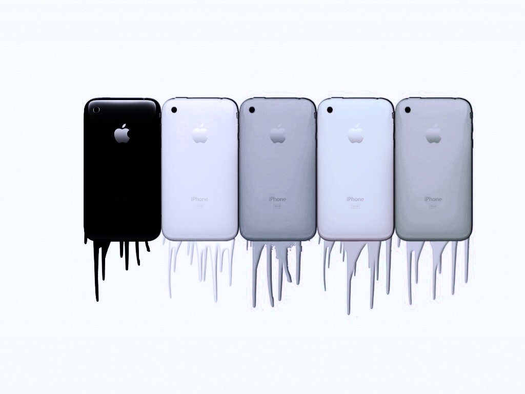 iPhone в разных цветах обои